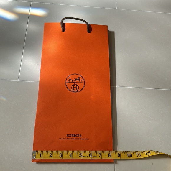 Hermes gift bag with ribbon - Picture 2 of 4